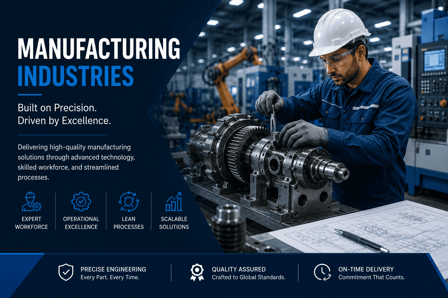 Manufacturing plant and industrial production environment