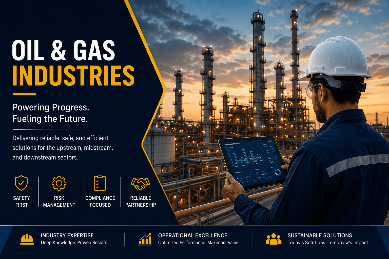 Oil and gas industrial facility